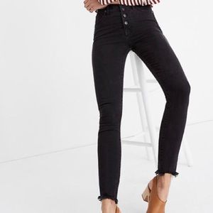 Madewell High Rise 10” skinny black jeans